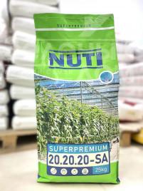 Органо-мінеральні добрива Водорозчинне добриво NUTI (Нуті) SUPERPREMIUM (Суперпреміум) 20.20.20-SА купити оптом і в роздріб в Україні за вигідною ціною