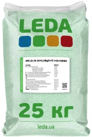 Органо-минеральные удобрения Леда / Leda NPK 20-20-20 +0,5MgO+ТЕ +GS+AMINO купить оптом и в розницу в Украине по выгодной цене